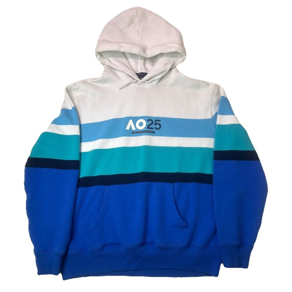 Polo Ralph lauren Australia open Fleece Terry Pullover Hoodie Men’s size large
